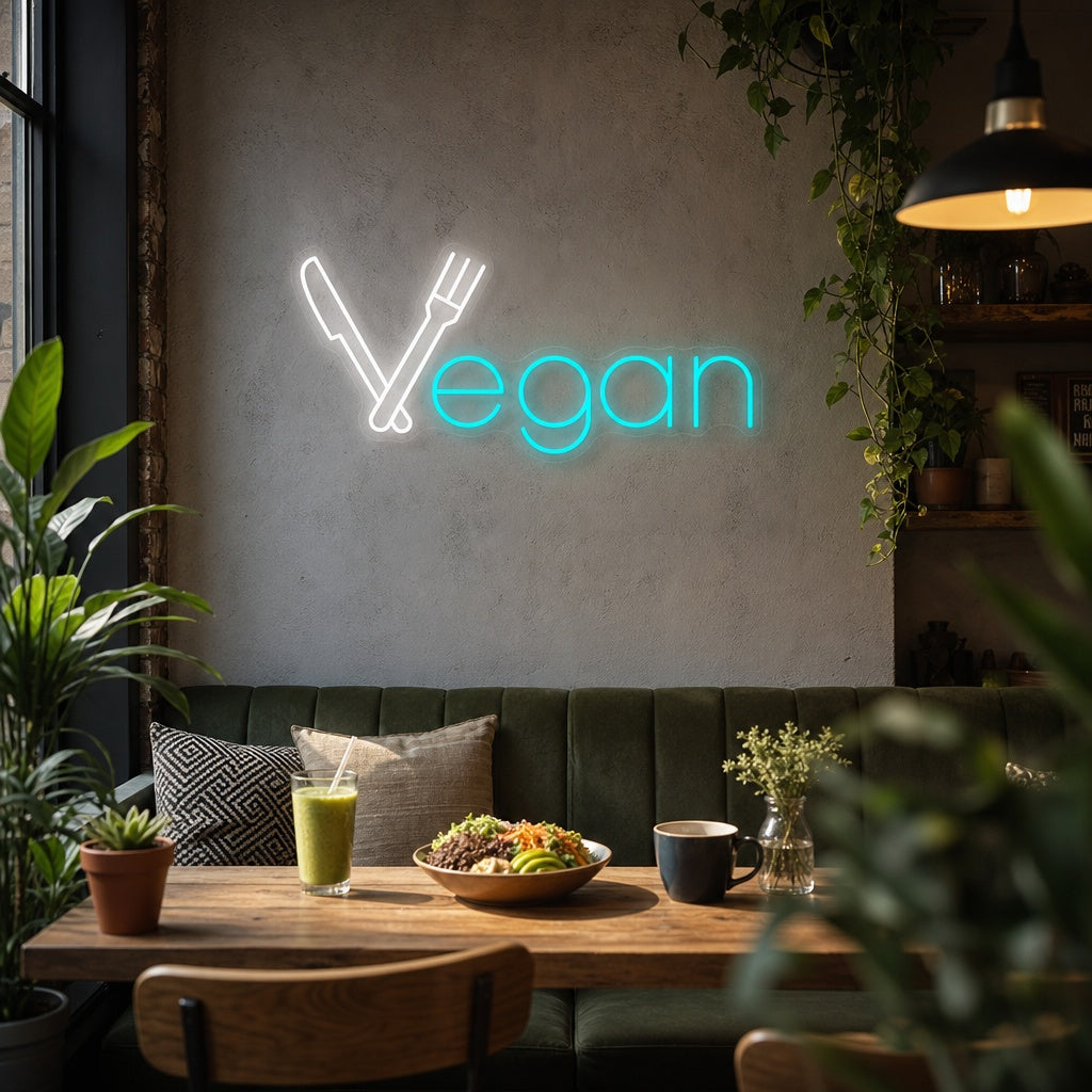 "Vegan" Enseigne néon