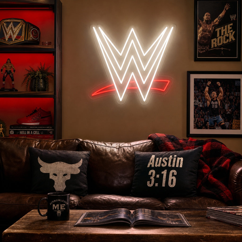 "Wwe" Enseigne néon