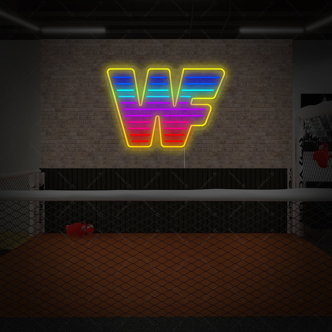 "Wwf Wrestling" Enseigne néon