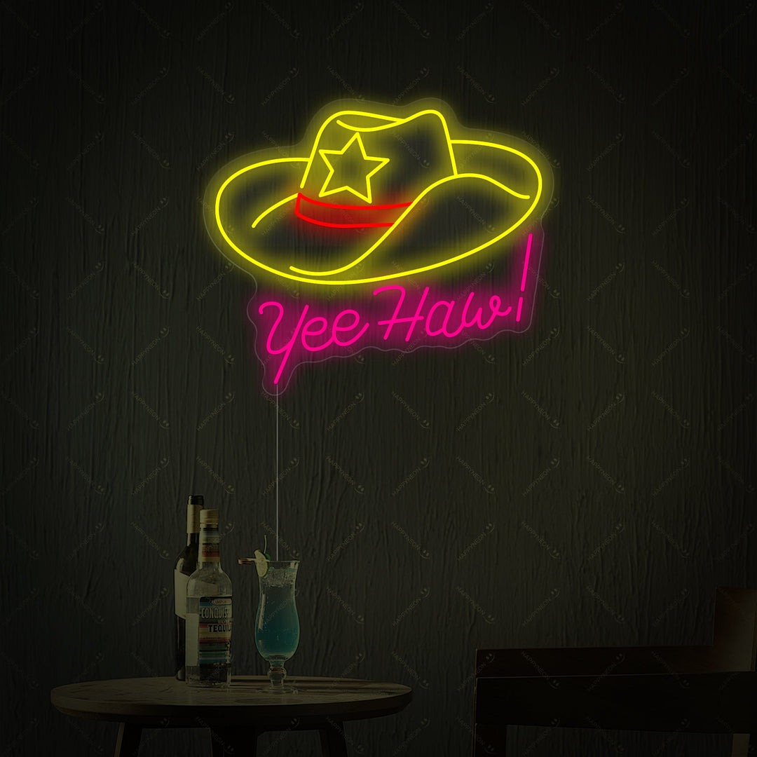 "Yeehaw" Enseigne néon