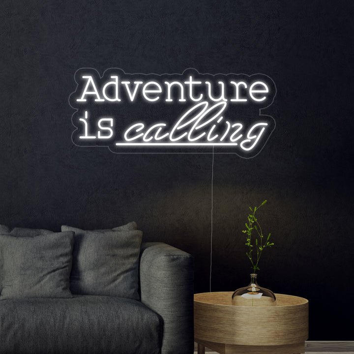 "Adventure is Calling" Enseigne Lumineuse en Néon