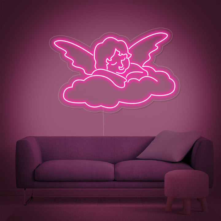 "Bébé Ange" Enseigne Lumineuse en Néon