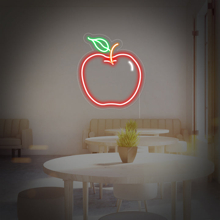 "Pomme" Enseigne Lumineuse en Néon