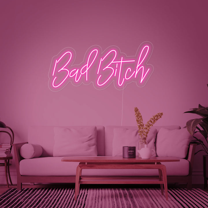 "Bad Bitch" Enseigne Lumineuse en Néon
