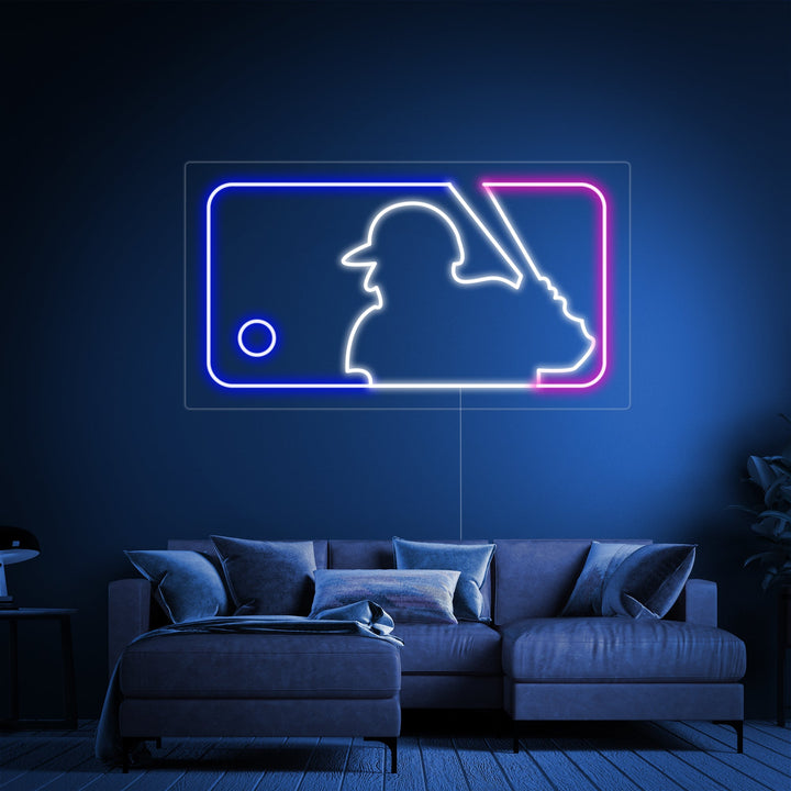 "Baseball Jeu" Enseigne Lumineuse en Néon