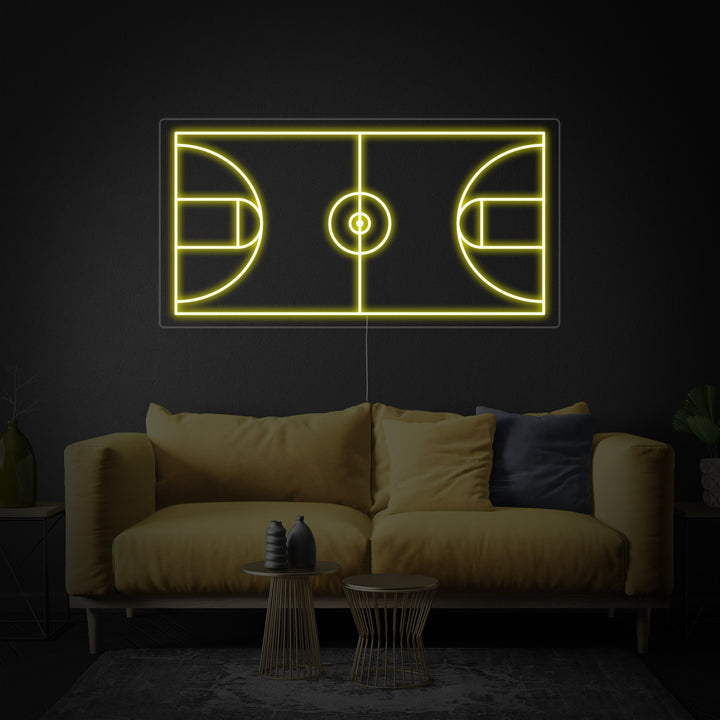 "Basket-Ball" Enseigne Lumineuse en Néon