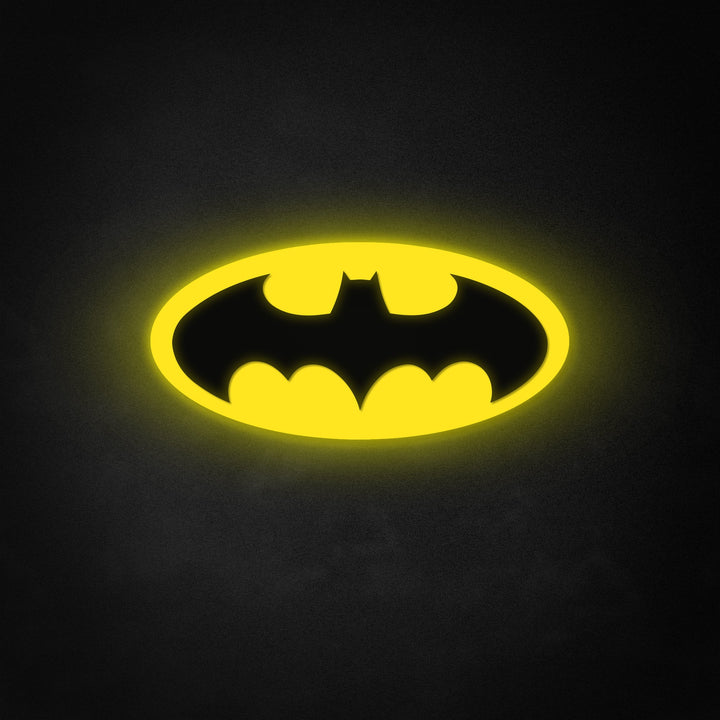 "Bat Logo Art, personnage de film" Neon Like