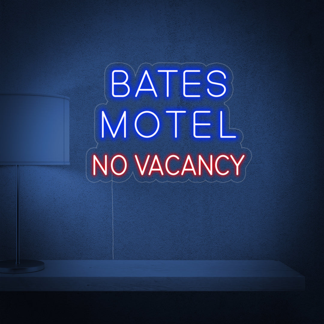 "Bates Motel No Vacancy" Enseigne Lumineuse en Néon