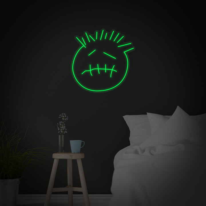 "Visage De Cactus Jack" Enseigne Lumineuse en Néon