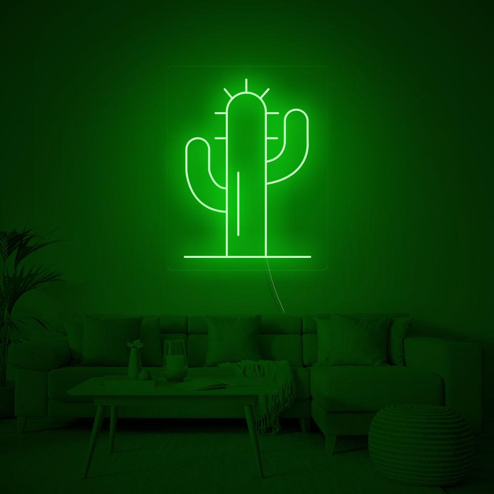 "Cactus" Enseigne Lumineuse en Néon