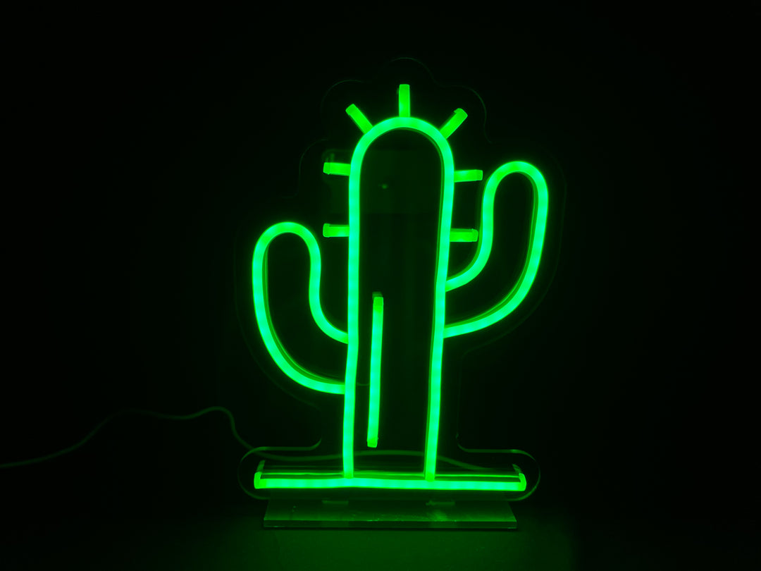 "Cactus" Enseigne Néon LED Pour Bureau