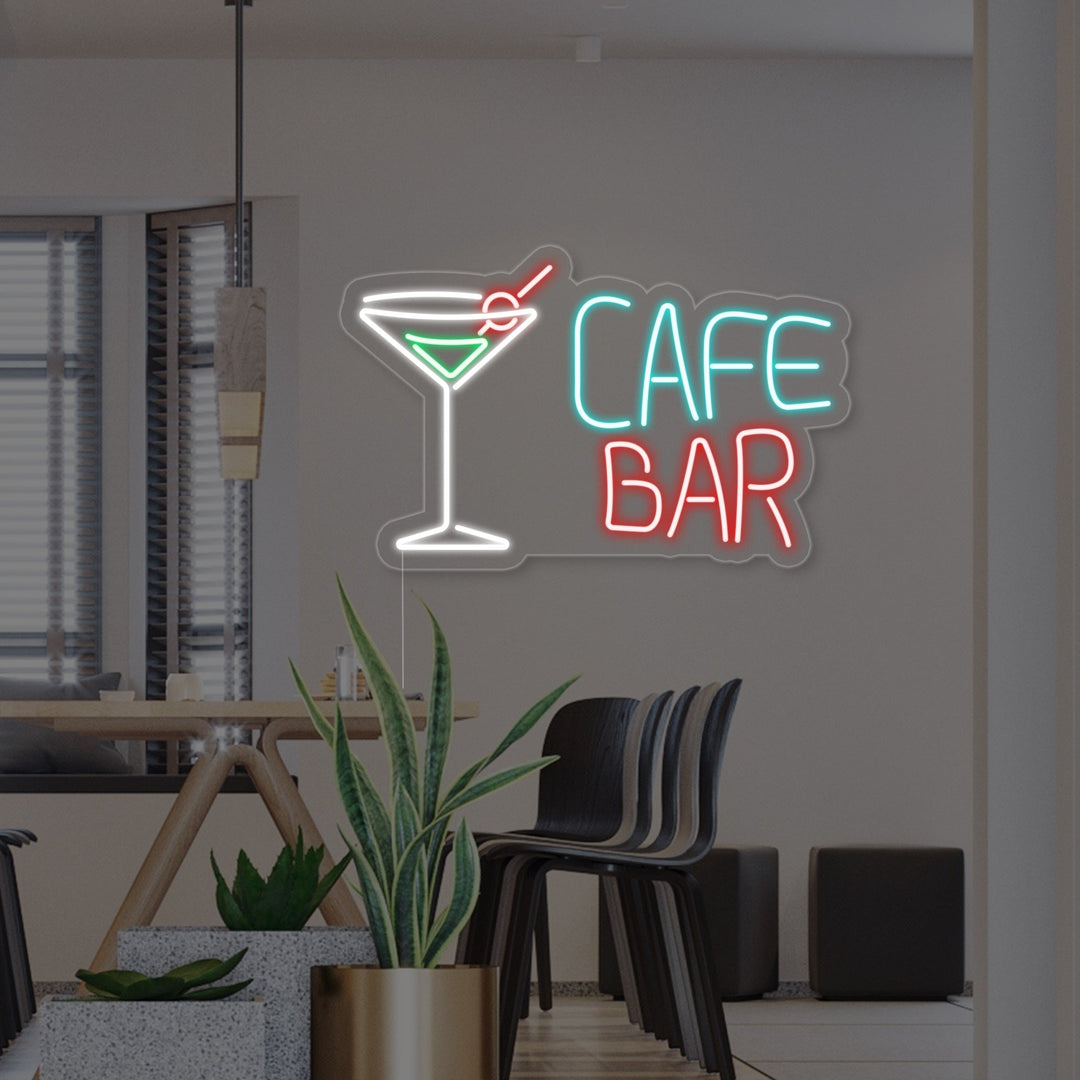 "Cocktails, Coffee Bar" Lumineuse en Néon