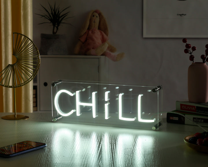 "Chill" Enseigne Néon LED Pour Bureau