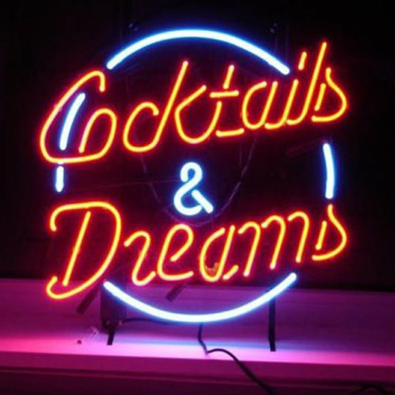 "Cocktails And Dreams" Enseigne Lumineuse en Néon