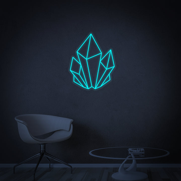 "Cristal" Enseigne Lumineuse en Néon
