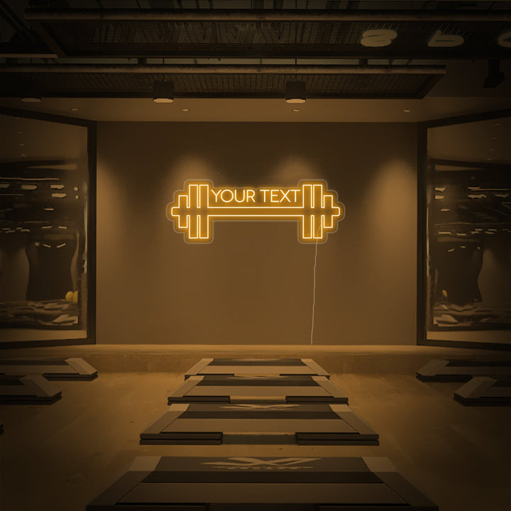"Your Text, Texte Personnalisé Fitness, Texte Personnalisé Gym" Enseigne Lumineuse en Néon