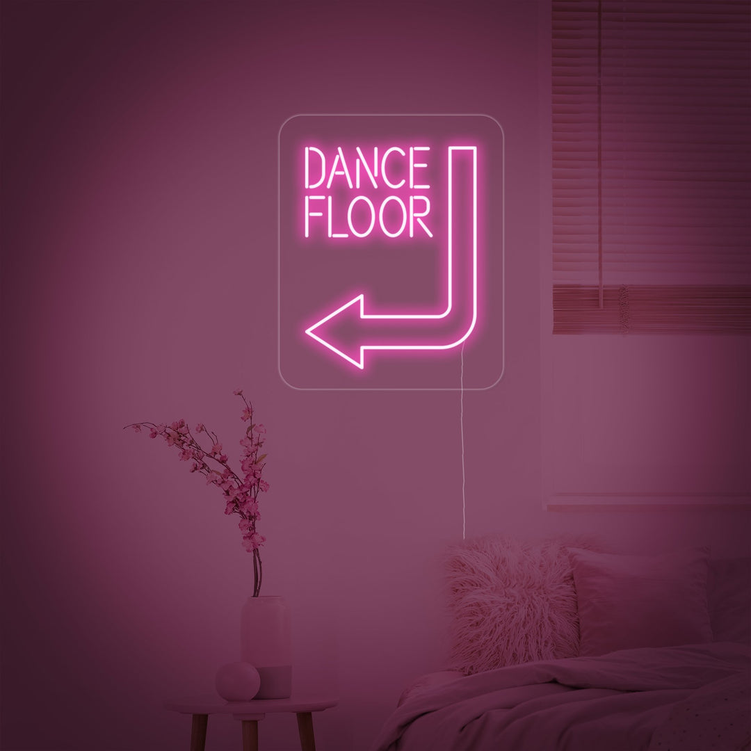 "Dance Floor" Enseigne Lumineuse en Néon