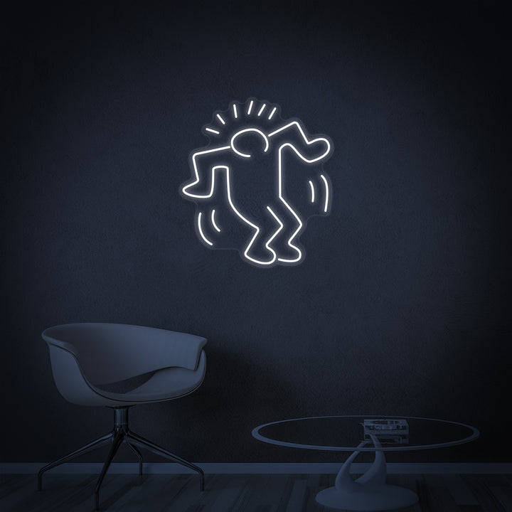 "Garçon Qui Danse" Enseigne Lumineuse en Néon