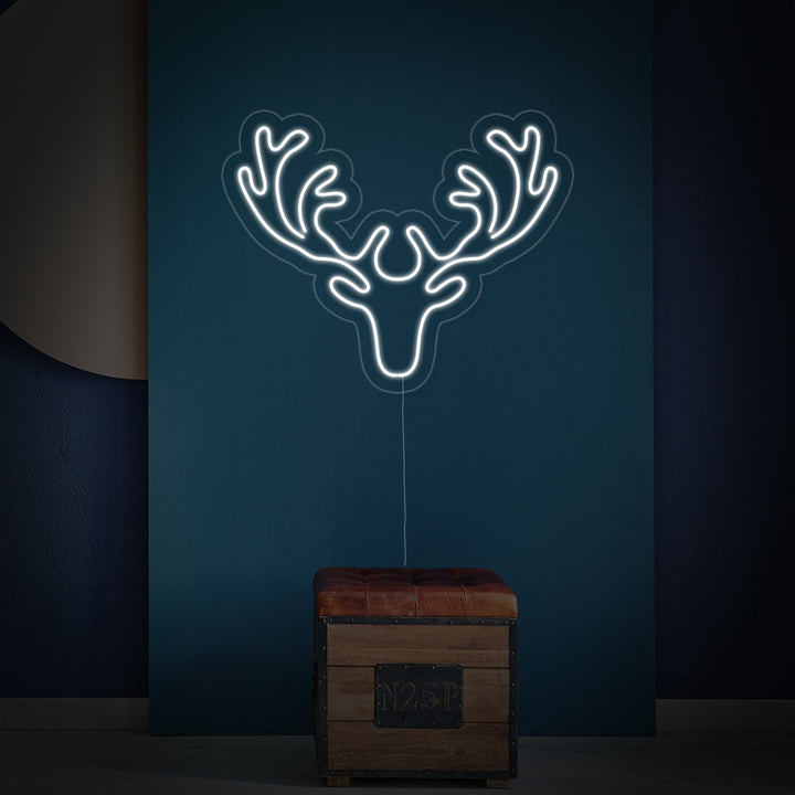 "Cerf" Enseigne Lumineuse en Néon