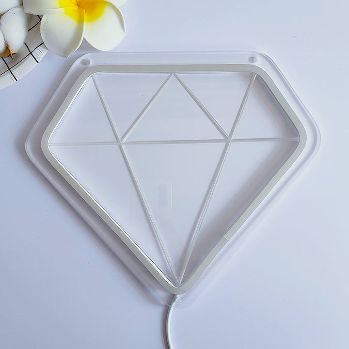 "Diamant" Enseigne Néon LED Mini USB