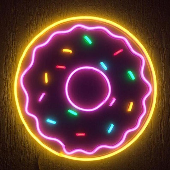 "Beignet" Enseigne Lumineuse en Néon