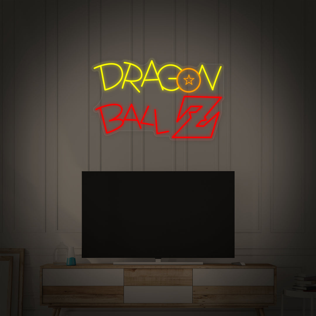 "Logo Dragon Ball Z Anime" Enseigne Lumineuse en Néon