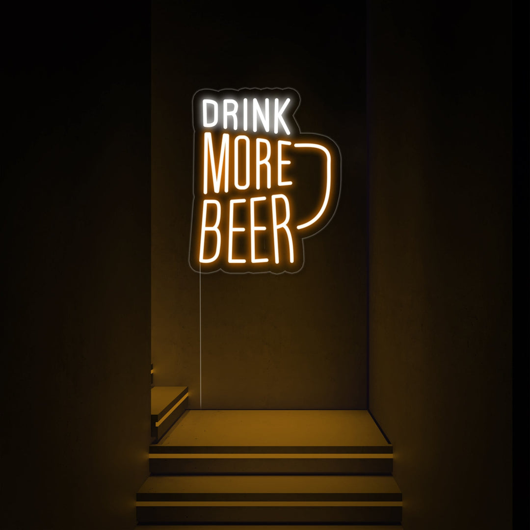 "Drink More Beer" Enseigne Lumineuse en Néon