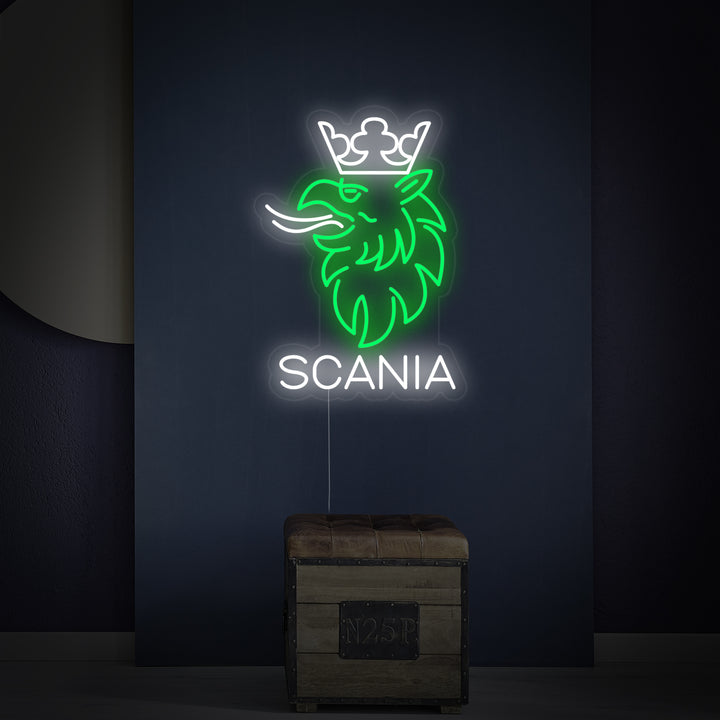 "Logo De Voiture Eagle Crown" Enseigne Lumineuse en Néon