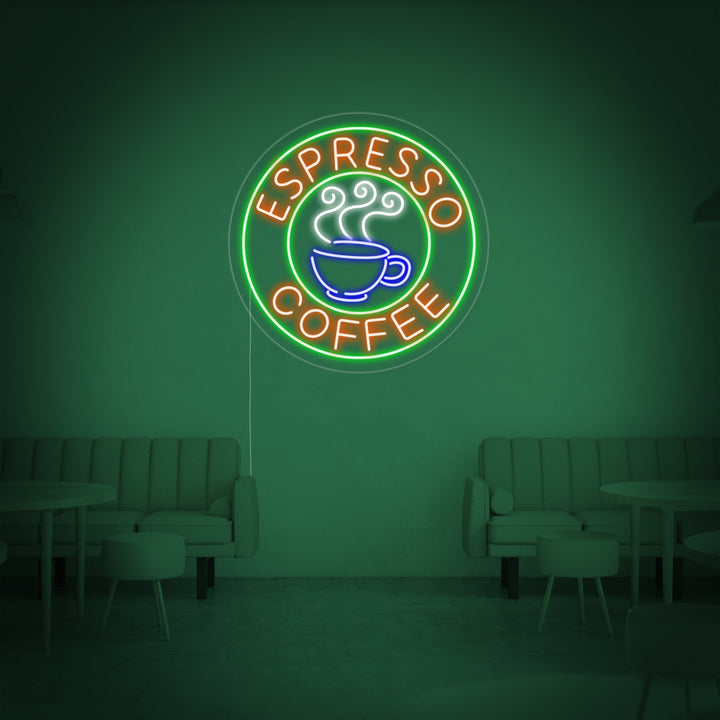 "Espresso Coffee" Lumineuse en Néon