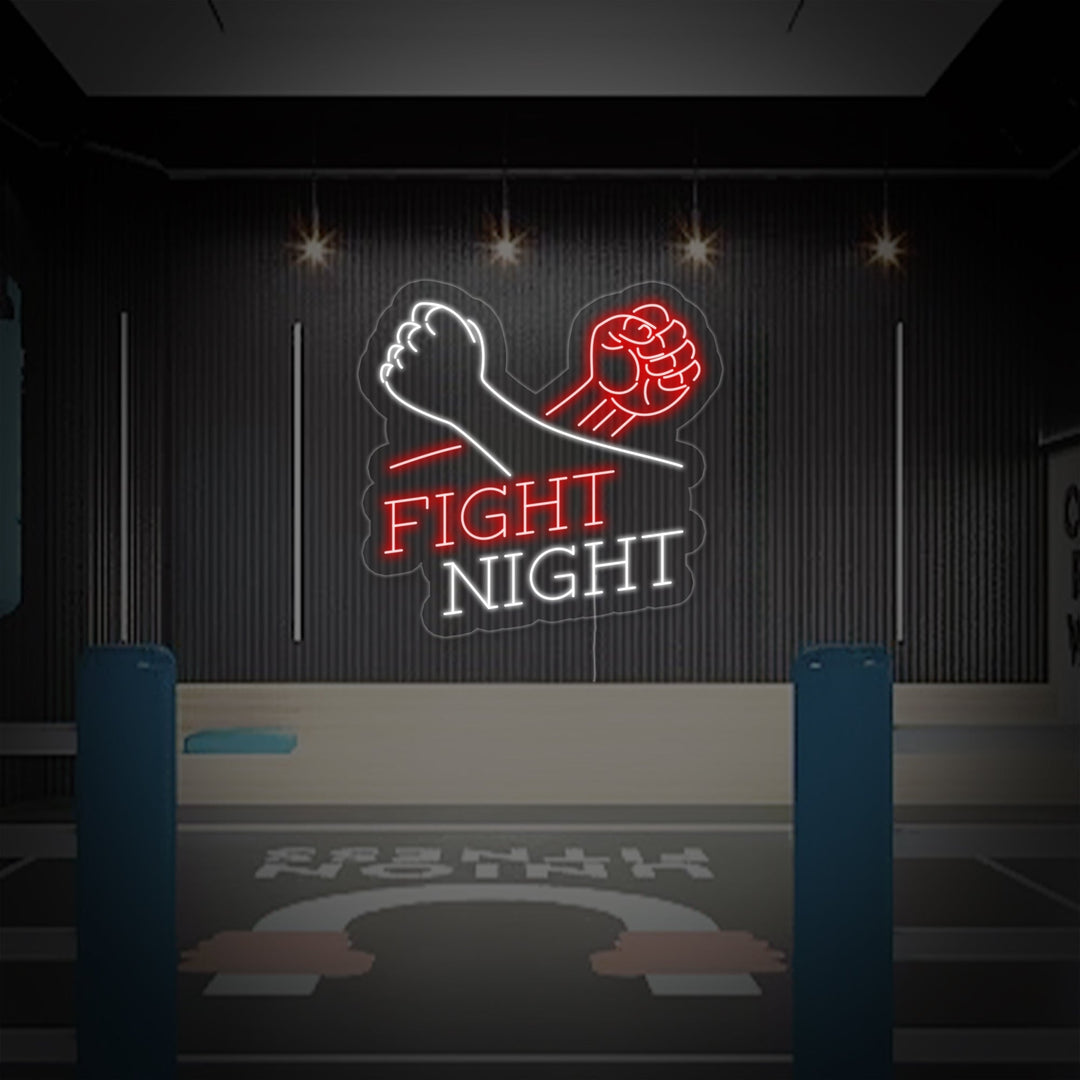 "Fight Night" Lumineuse en Néon