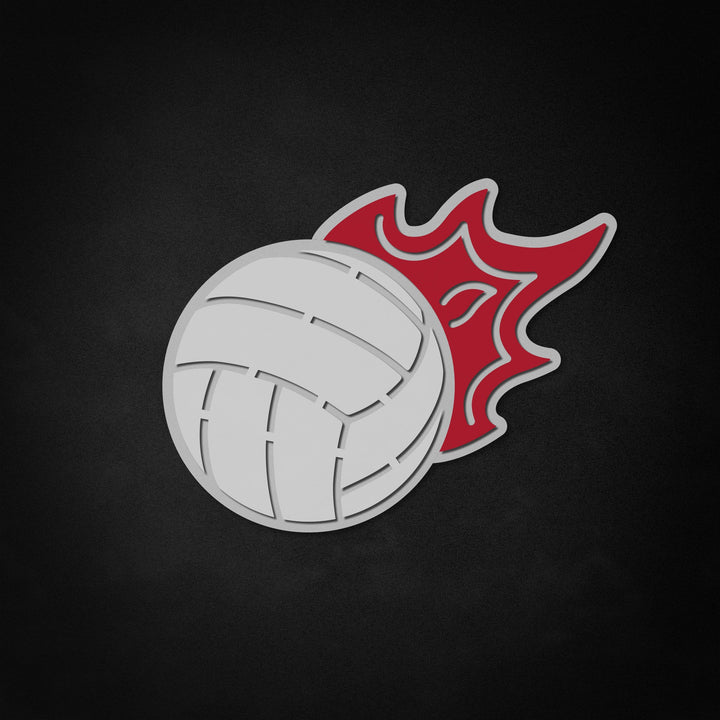 "Volley-ball en flammes" Neon Like