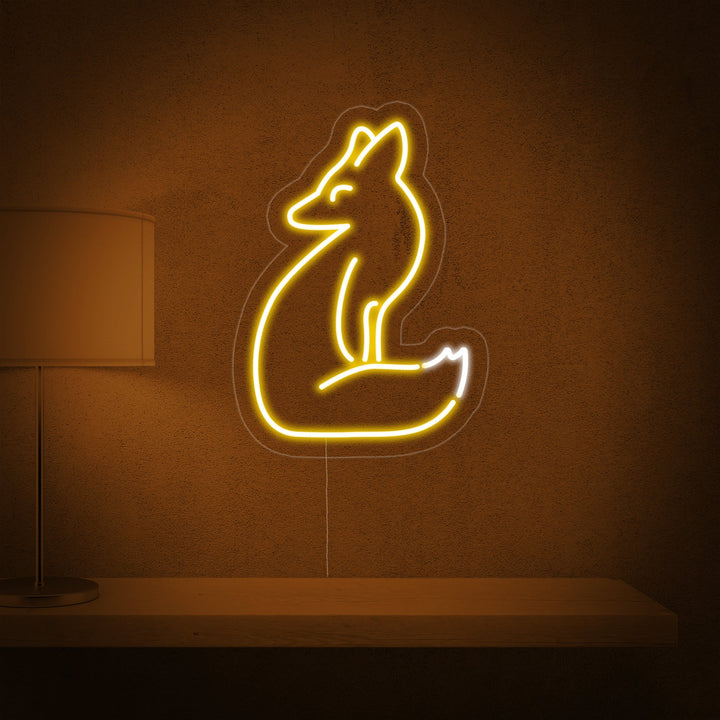"Renard" Enseigne Lumineuse en Néon