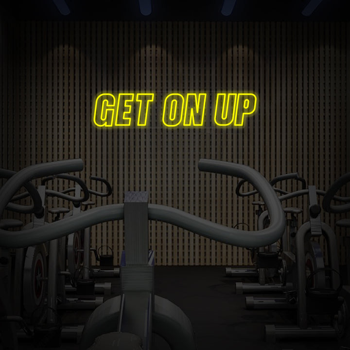 "Get On Up Salle De Sport" Enseigne Lumineuse en Néon