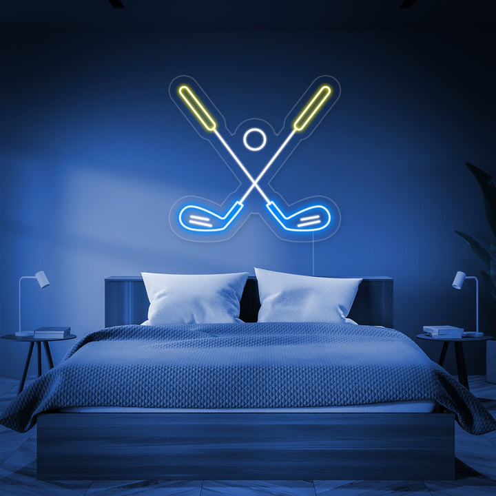 "Balle De Golf" Enseigne Lumineuse en Néon