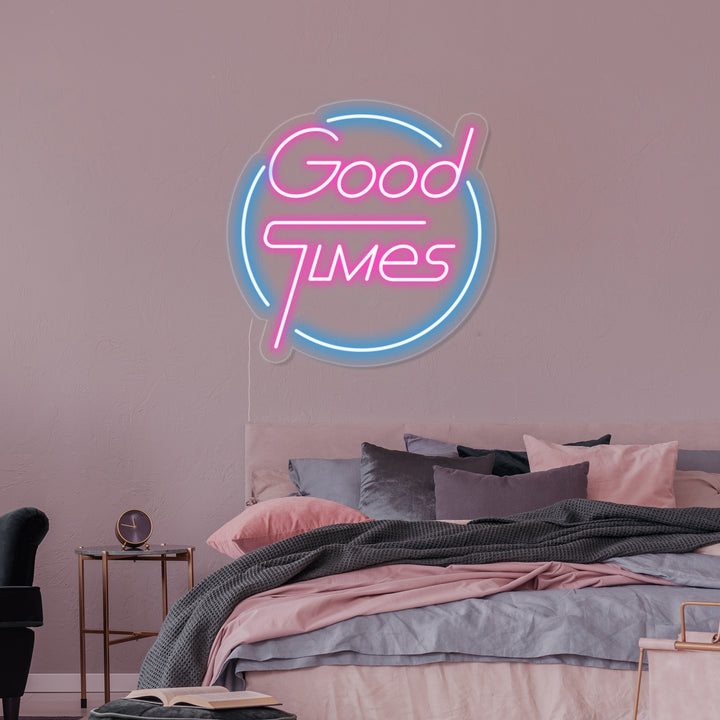 "Good Times" Enseigne Lumineuse en Néon