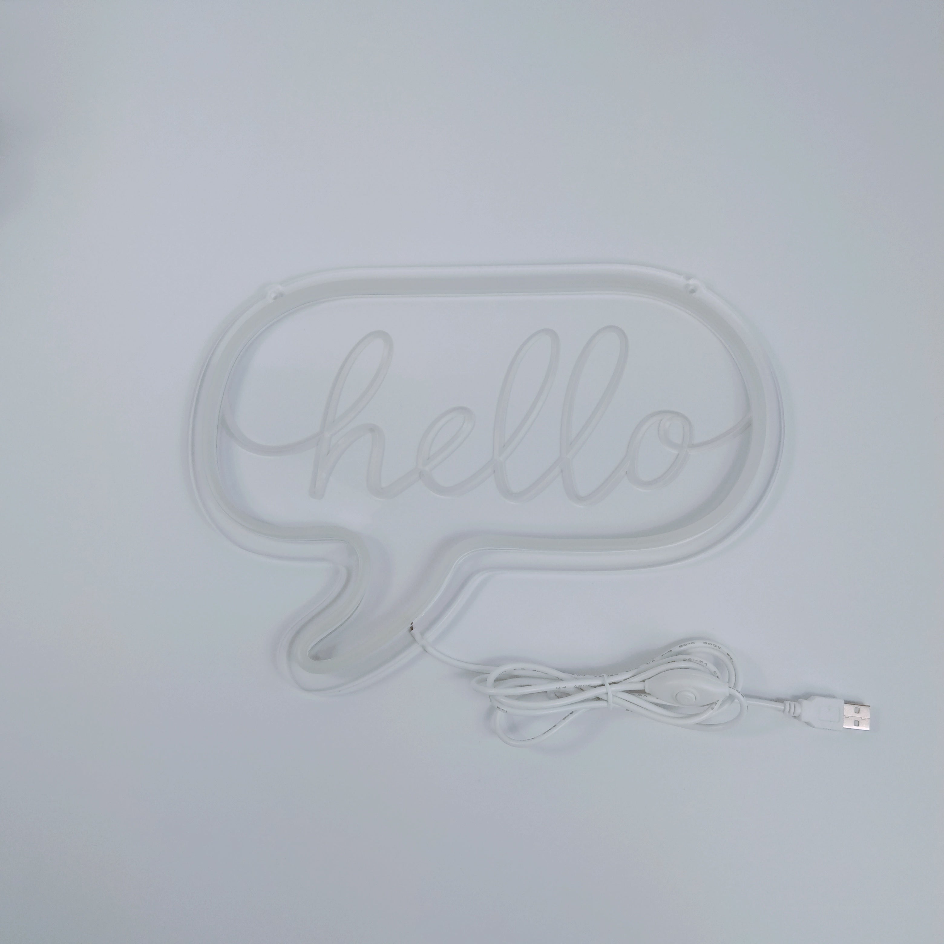 "Hello" USB Mini LED Enseigne Lumineuse en Néon