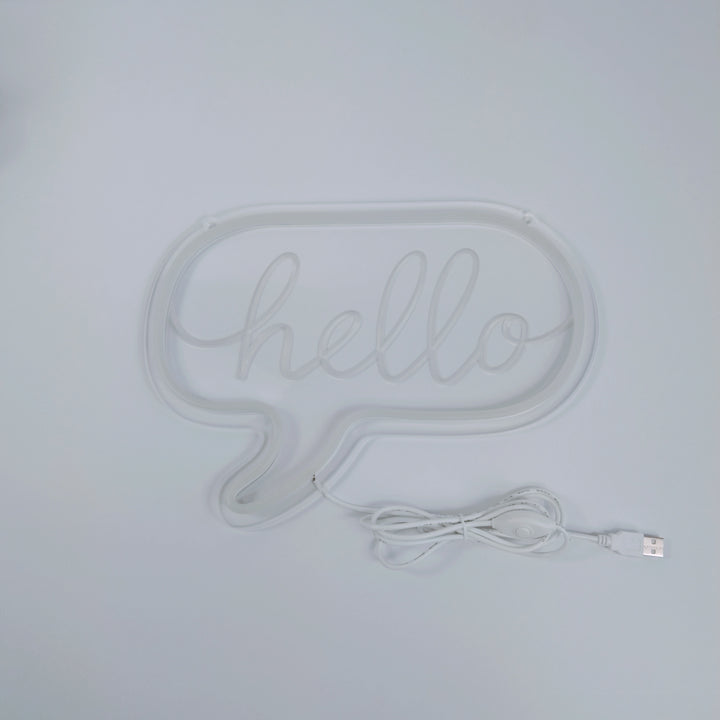 "Hello" Enseigne Néon LED Mini USB