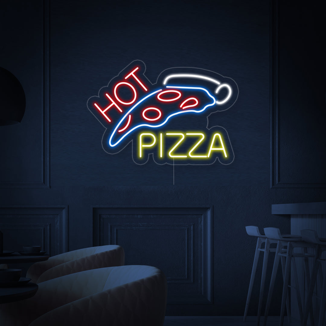 "Hot Pizza" Enseigne Lumineuse en Néon