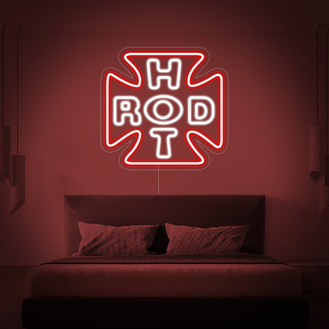 "Hot Rod" Enseigne Lumineuse en Néon
