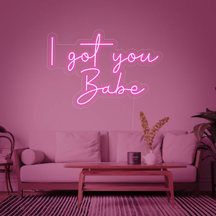 "I Got You Babe" Enseigne Lumineuse en Néon