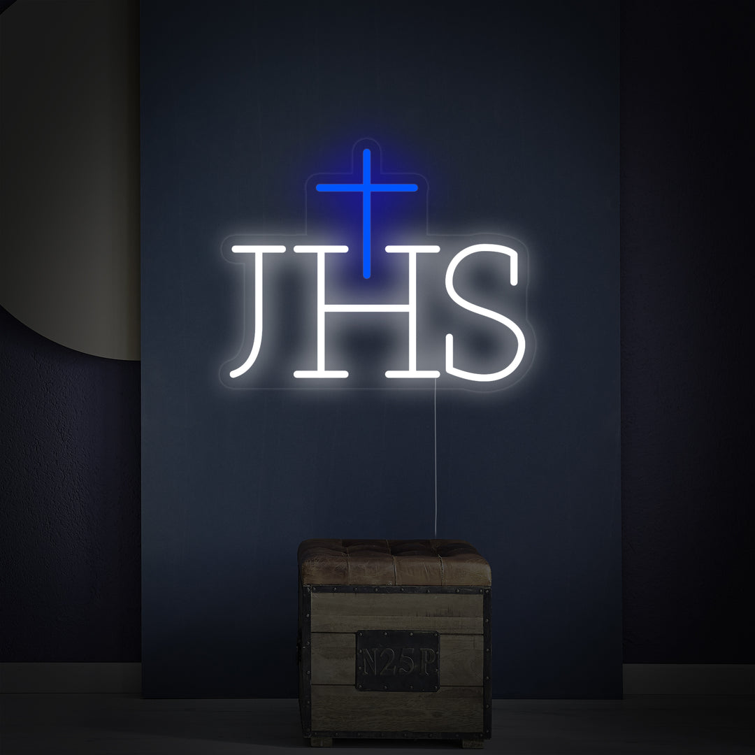 "Ihs Jesus Symbol" Enseigne Lumineuse en Néon