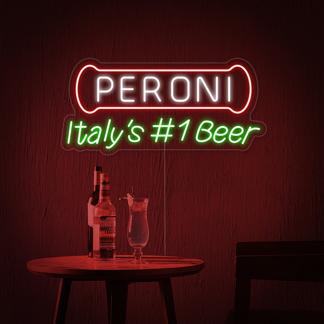 "Italy Beer Peroni Bar" Lumineuse en Néon