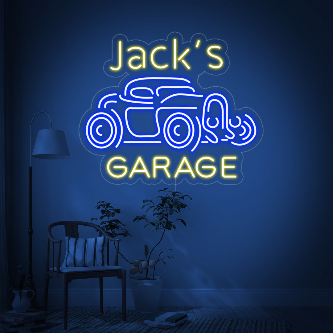 "Jack Garage" Enseigne Lumineuse en Néon