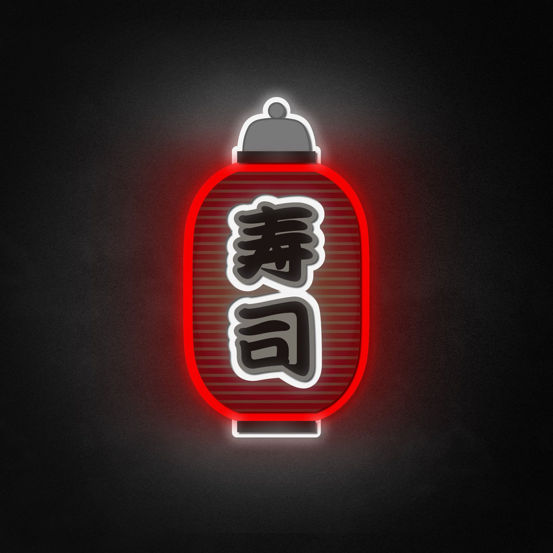 "Lanterne de style japonais, décoration de restauration" Neon Like