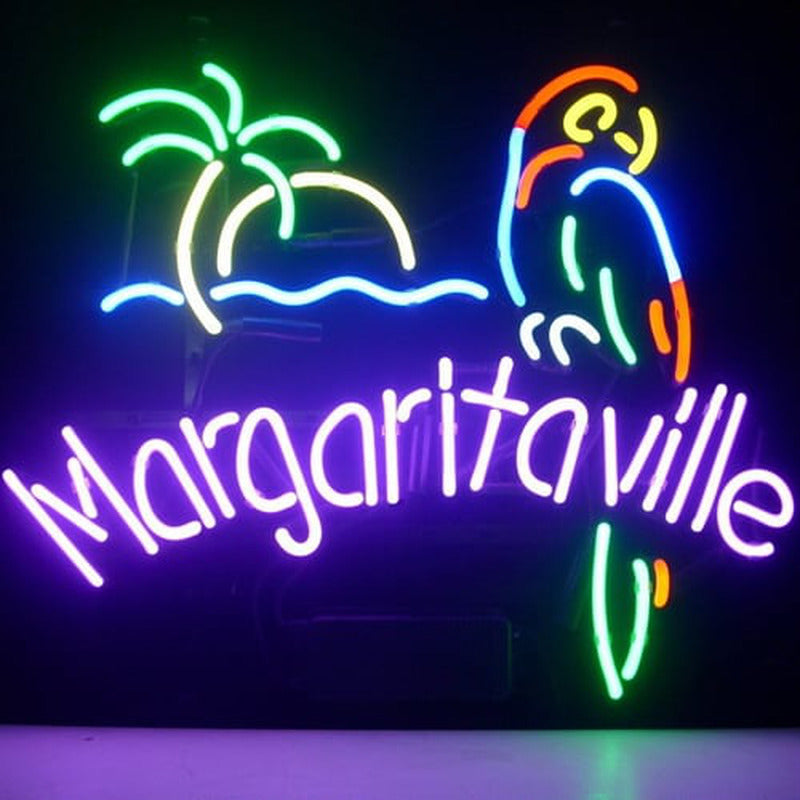 "Jimmy Buffett Margaritaville Paradise Parrot Beer" Enseigne Lumineuse en Néon