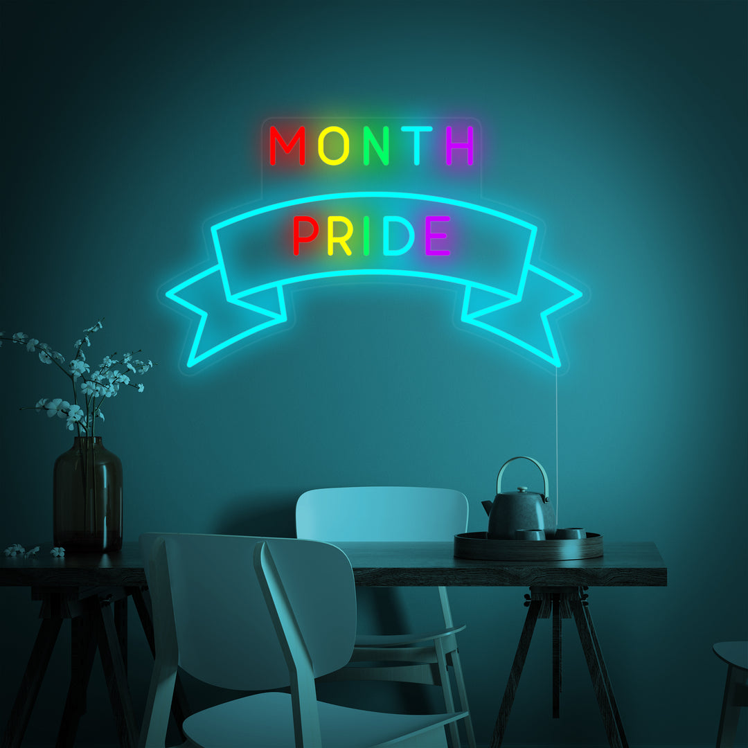 "LGBT Month Pride" Enseigne Lumineuse en Néon
