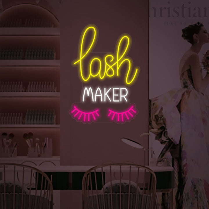 "Lash Maker" Lumineuse en Néon