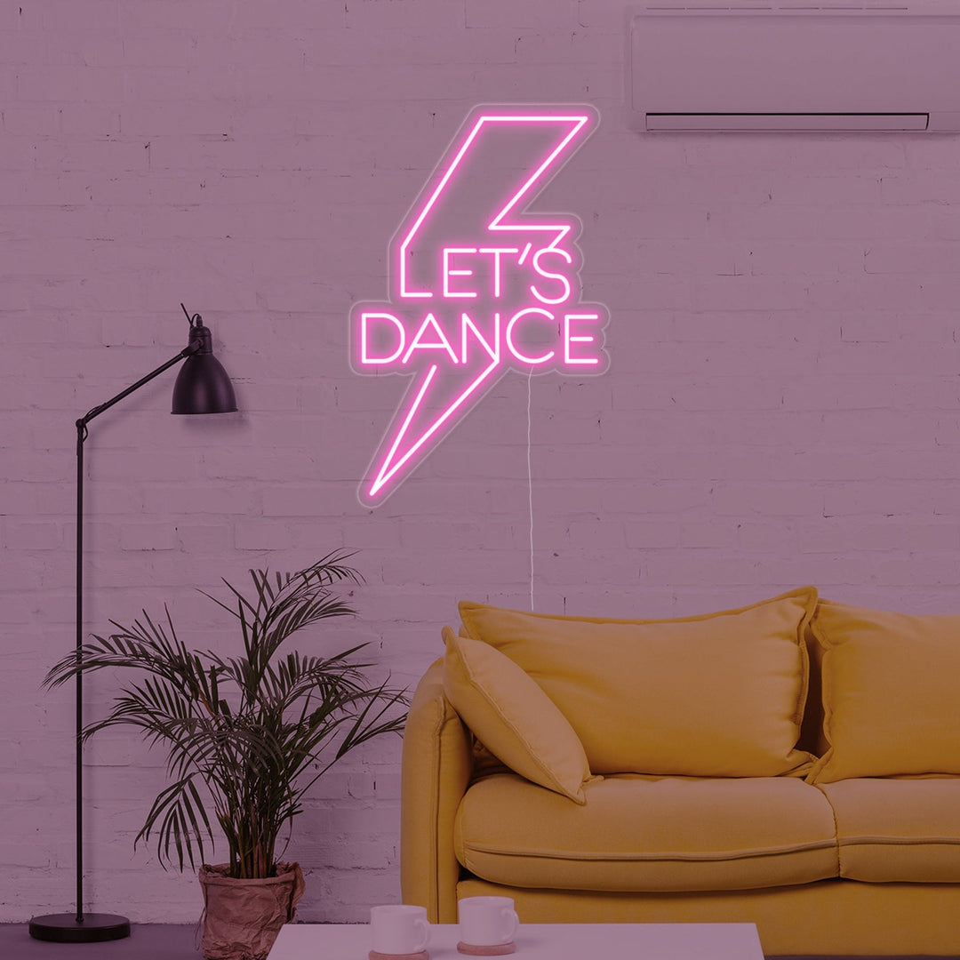 "Lets Dance" Enseigne Lumineuse en Néon (Stock: 3 unités)