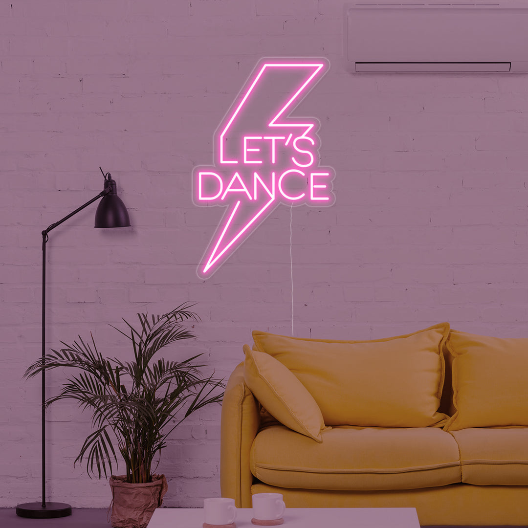 "Lets Dance" Enseigne Lumineuse en Néon