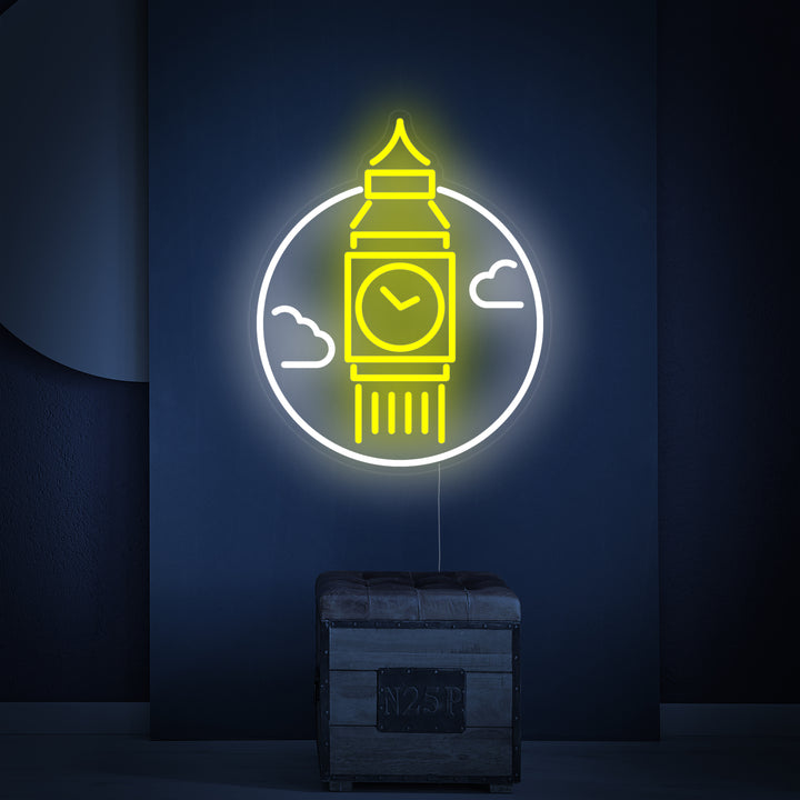 "Big Ben De Londres" Enseigne Lumineuse en Néon
